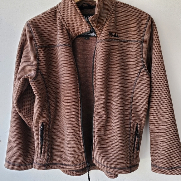 Powder River Full Zip Jacket Youth L Brown - Picture 7 of 12